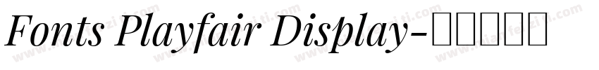 Fonts Playfair Display字体转换